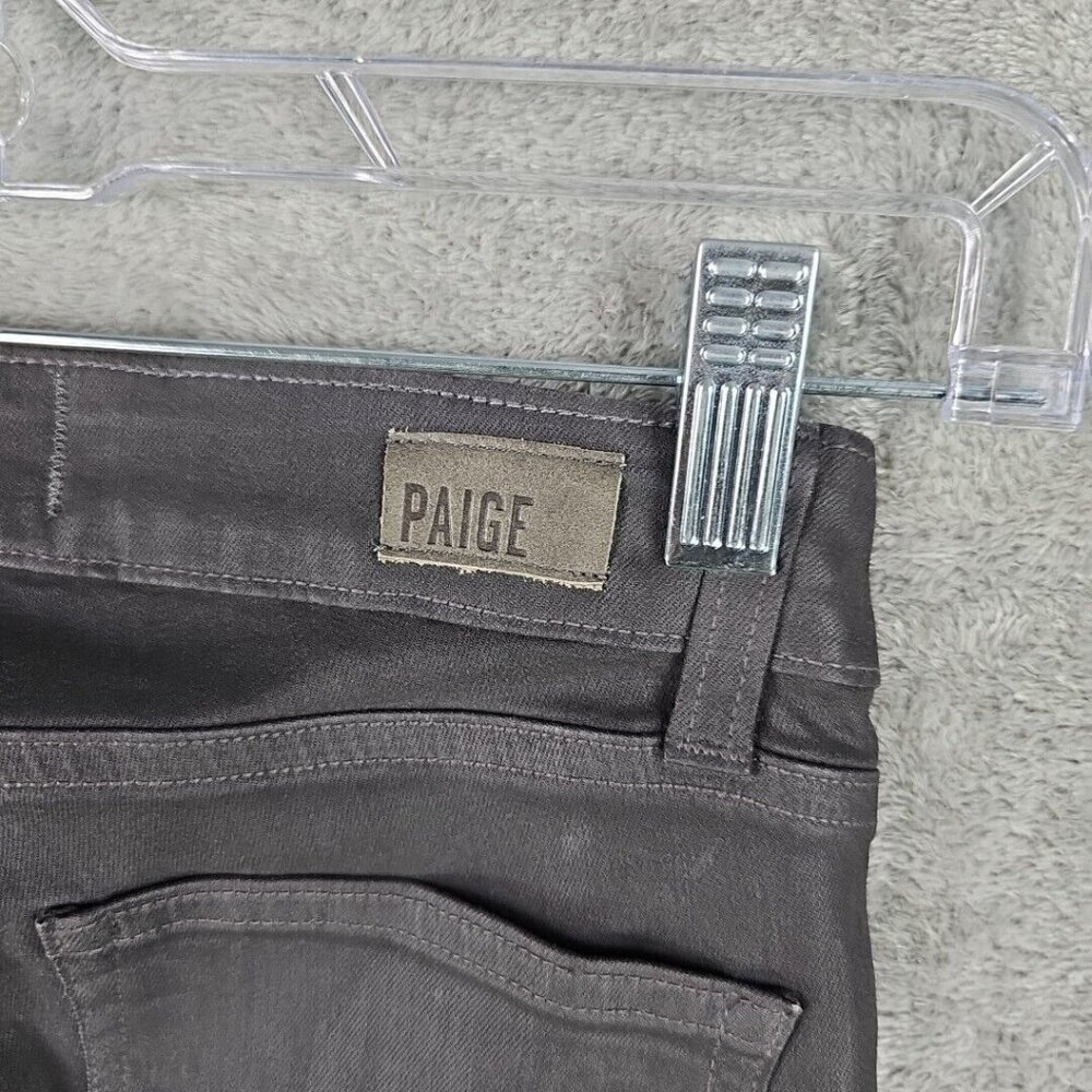 Paige Jeans Womens Size 24 City Fog Silk Coating Low Rise Skinny Stretch Zippers - Picture 14 of 14